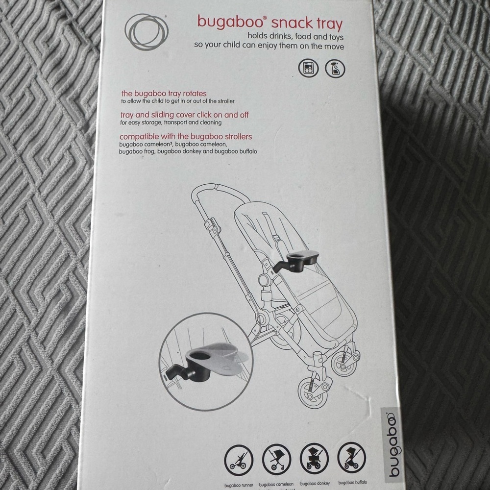 Snack Tray for Strollers - Black